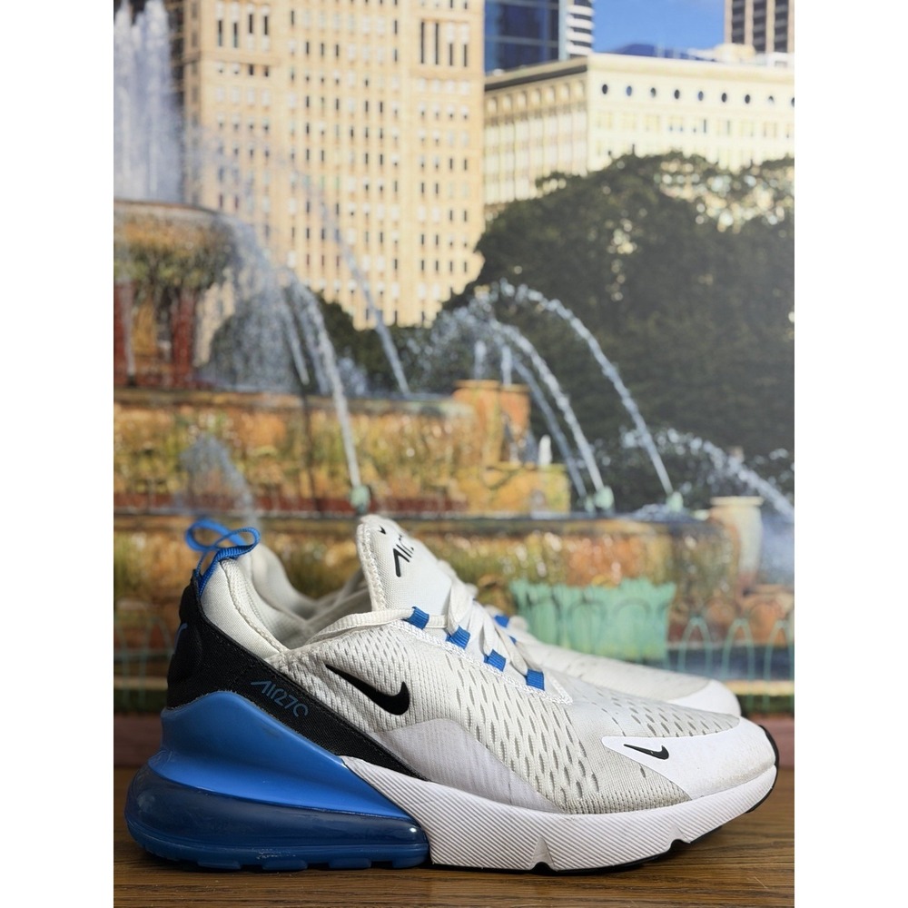 Nike Air Max 270 GS White Photo Blue Women's Size 8.5 Men's 7 943345-112